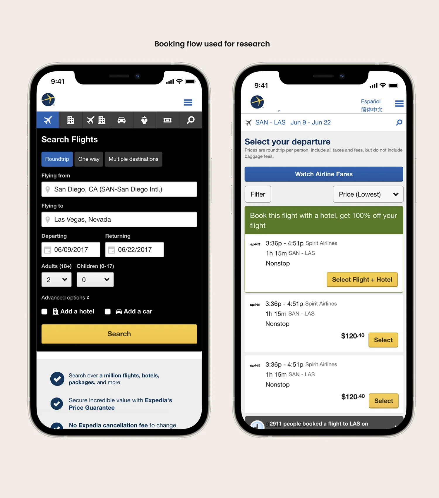 Free-form search surfacing policy-ineligible flight options