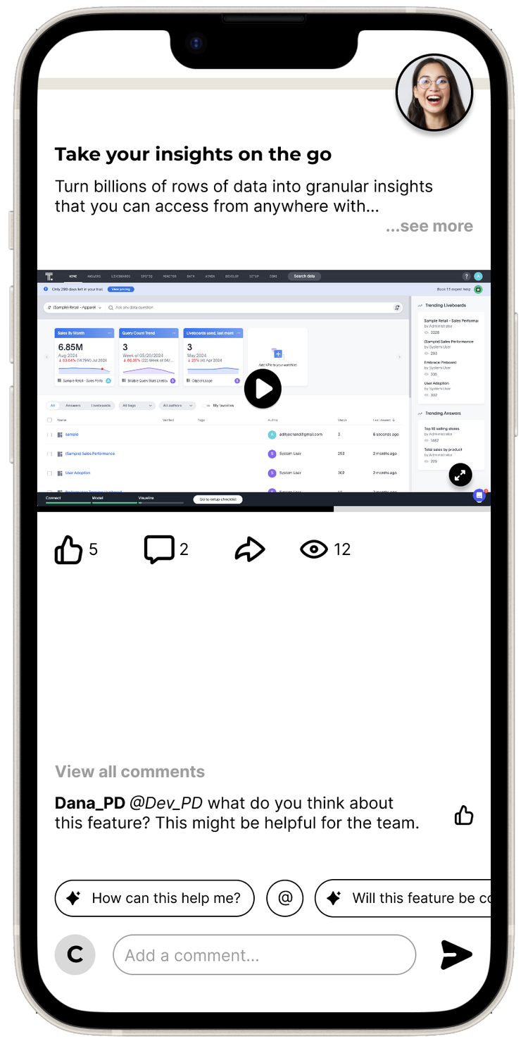 The customer-facing shared-link view of a generated demo
